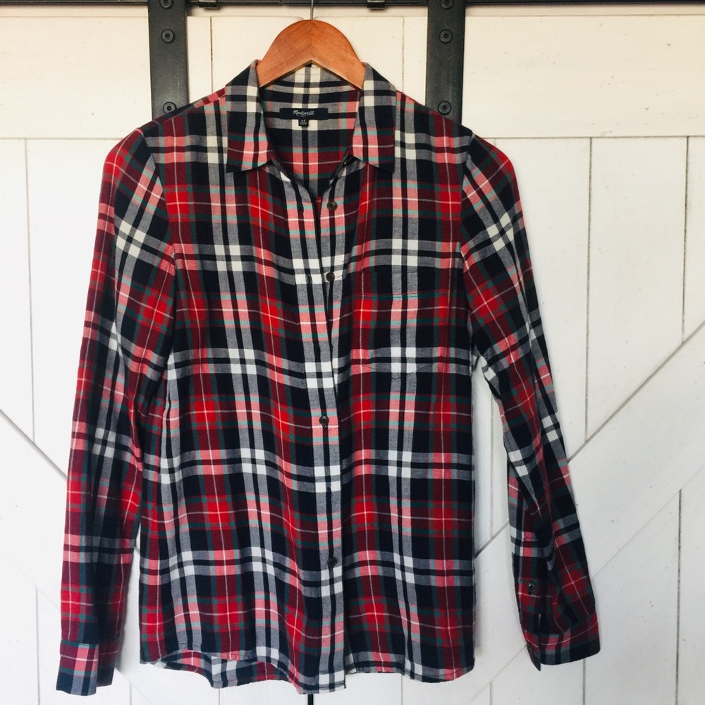 Madewell Plaid Button Down - image 1